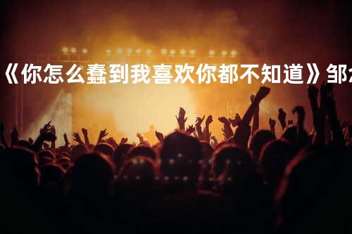 《你怎么蠢到我喜欢你都不知道》邹念慈