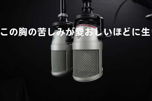 この胸の苦しみが愛おしいほどに生きて