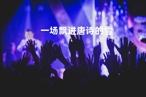 一场飘进唐诗的雪