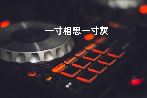 一寸相思一寸灰