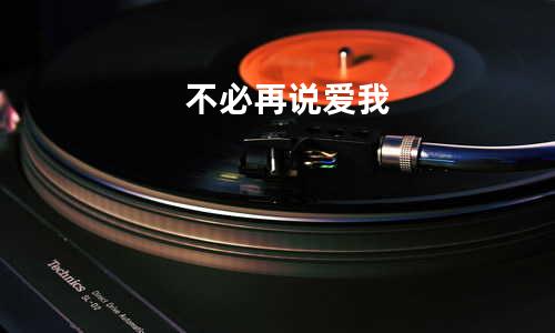 不必再说爱我