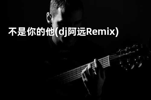 不是你的他(dj阿远Remix)