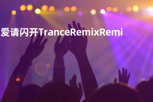 不爱请闪开 Trance Remix Remix By DJ Z