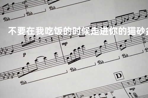 不要在我吃饭的时候走进你的猫砂盆