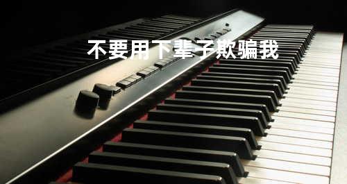 不要用下辈子欺骗我