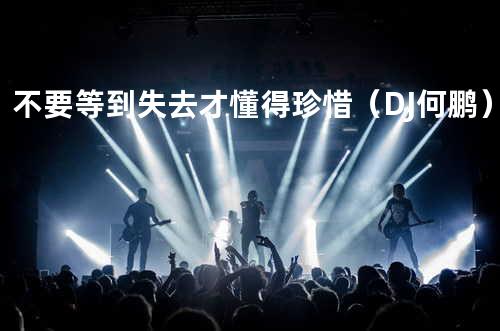 不要等到失去才懂得珍惜(DJ何鹏)