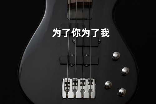 为了你 为了我