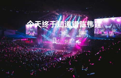 今天终于知道错 - 陈伟霆