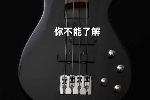 你不能了解
