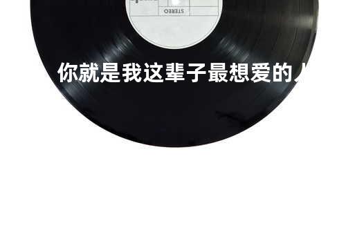 你就是我这辈子最想爱的人