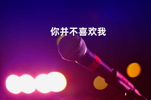 你并不喜欢我