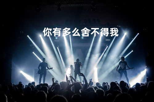 你有多么舍不得我