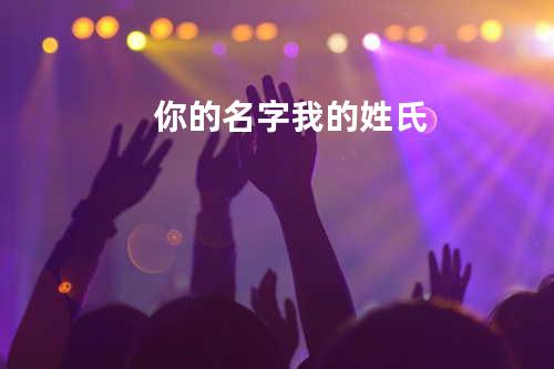 你的名字 我的姓氏