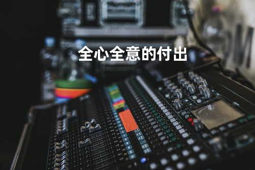 全心全意的付出