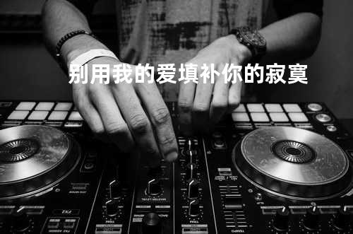 别用我的爱填补你的寂寞