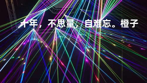 十年,不思量,自难忘。 - 橙子