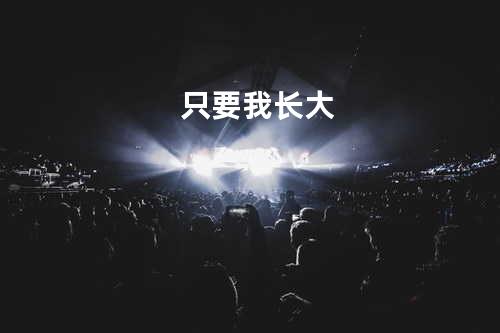 只要我长大