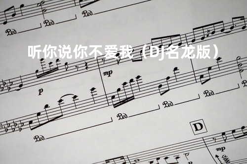 听你说你不爱我(DJ名龙版)