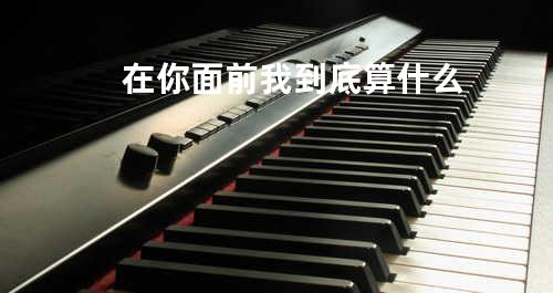 在你面前我到底算什么