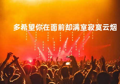 多希望你在面前 却满室寂寞云烟