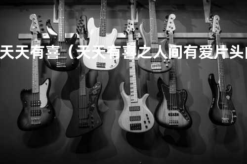 天天有喜(天天有喜之人间有爱片头曲)
