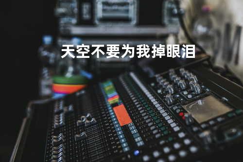 天空不要为我掉眼泪
