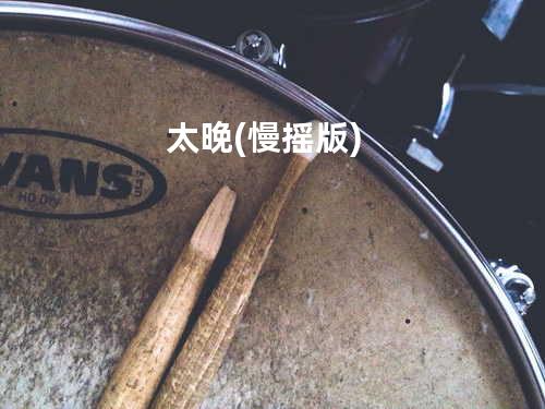 太晚 (慢摇版)