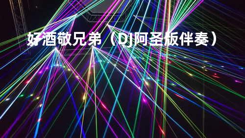 好酒敬兄弟(DJ阿圣版伴奏)