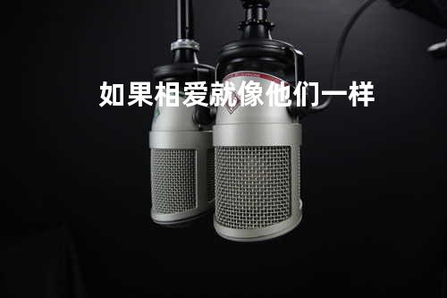 如果相爱就像他们一样