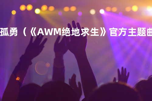 孤勇(《AWM绝地求生》官方主题曲)