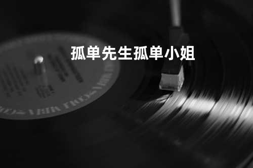 孤单先生孤单小姐