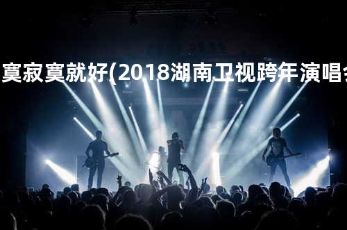 寂寞寂寞就好(2018湖南卫视跨年演唱会)