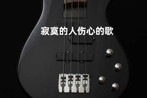 寂寞的人伤心的歌