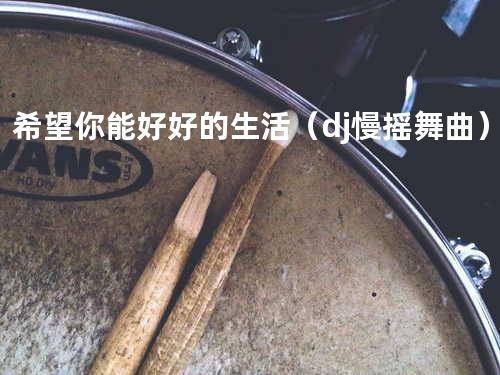 希望你能好好的生活(dj慢摇舞曲)