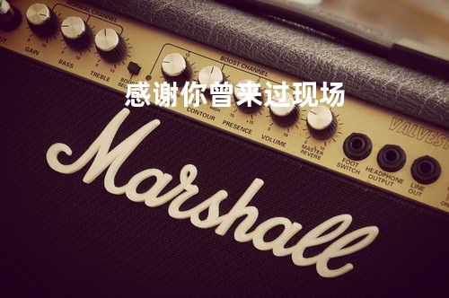 感谢你曾来过 现场