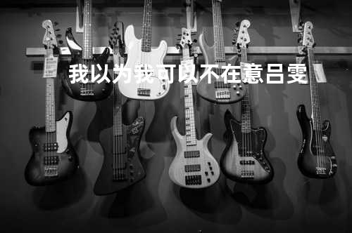 我以为我可以不在意 - 吕雯