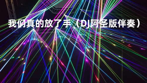 我们真的放了手(DJ阿圣版伴奏)