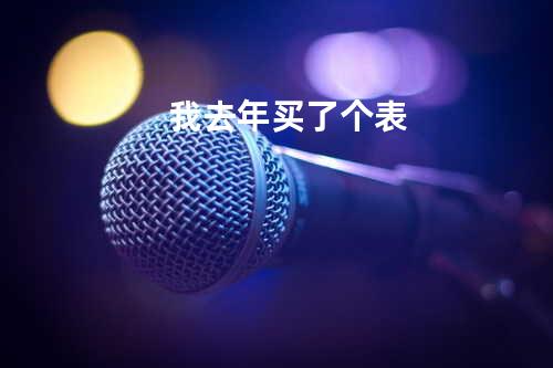 我去年买了个表