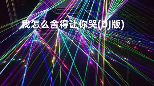 我怎么舍得让你哭 (DJ版)