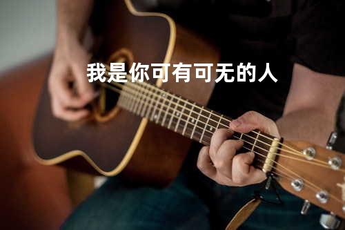 我是你可有可无的人