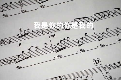 我是你的 你是我的