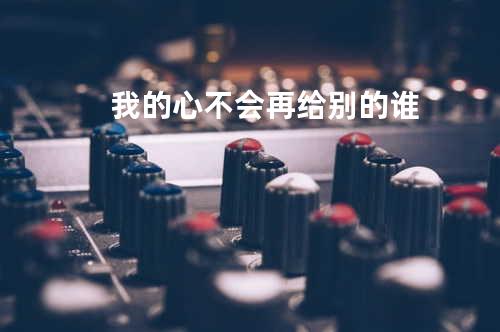 我的心不会再给别的谁