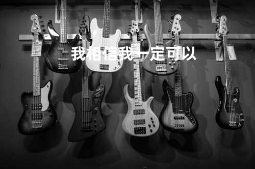 我相信我一定可以