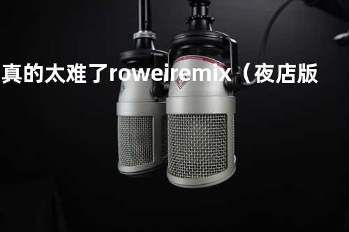 我真的太难了rowei remix(夜店版)