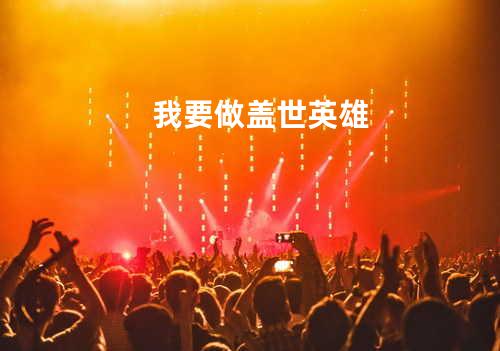 我要做盖世英雄