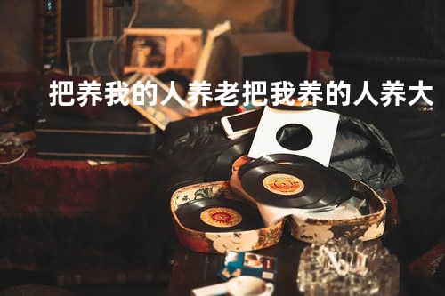 把养我的人养老 把我养的人养大