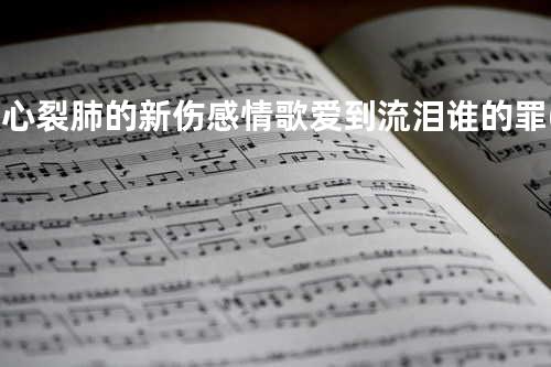 撕心裂肺的新伤感情歌爱到流泪谁的罪(DJ版)