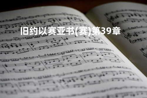 旧约以赛亚书(赛)第39章