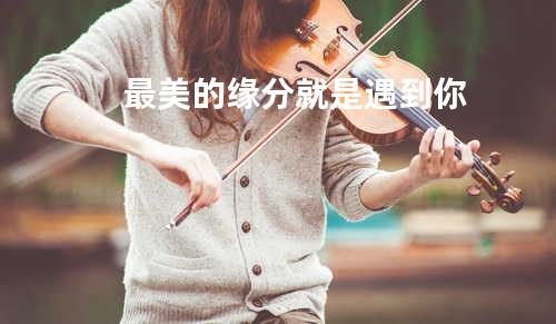 最美的缘分就是遇到你