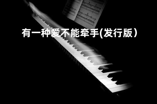 有一种爱不能牵手(发行版)